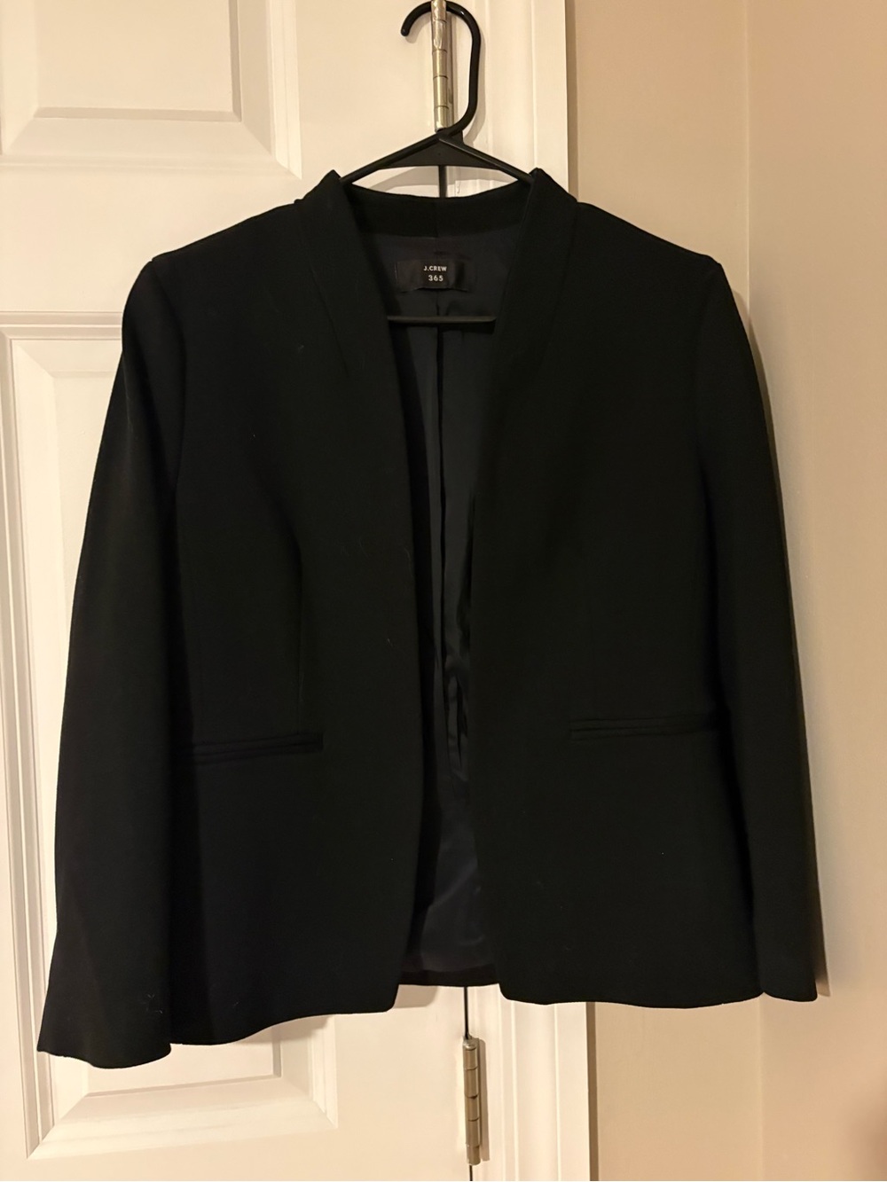 J. Crew Black Open-Front Women's Blazer